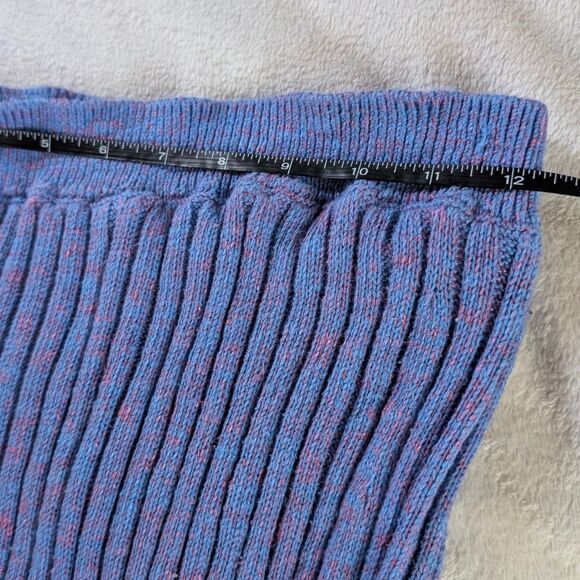 Free People Better Days Maxi Sweater Skirt Women's Large Bright Purple Slit - Picture 9 of 10